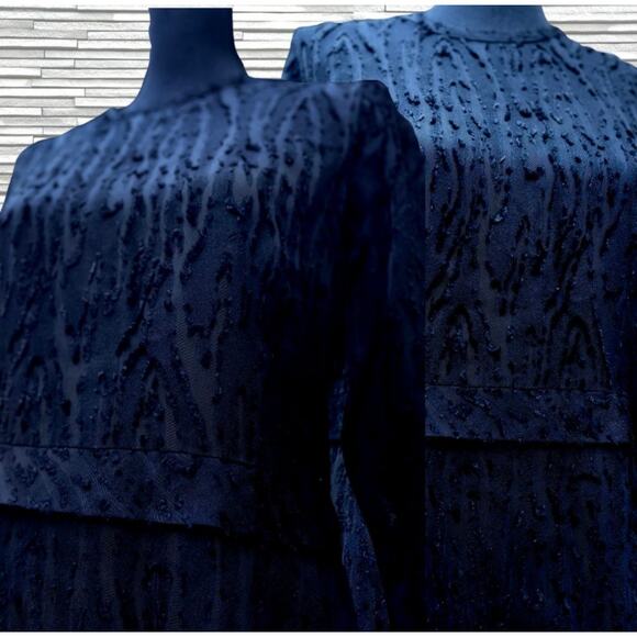 Catherine Malandrino Black Textured Dress Size 8 - Picture 4 of 5